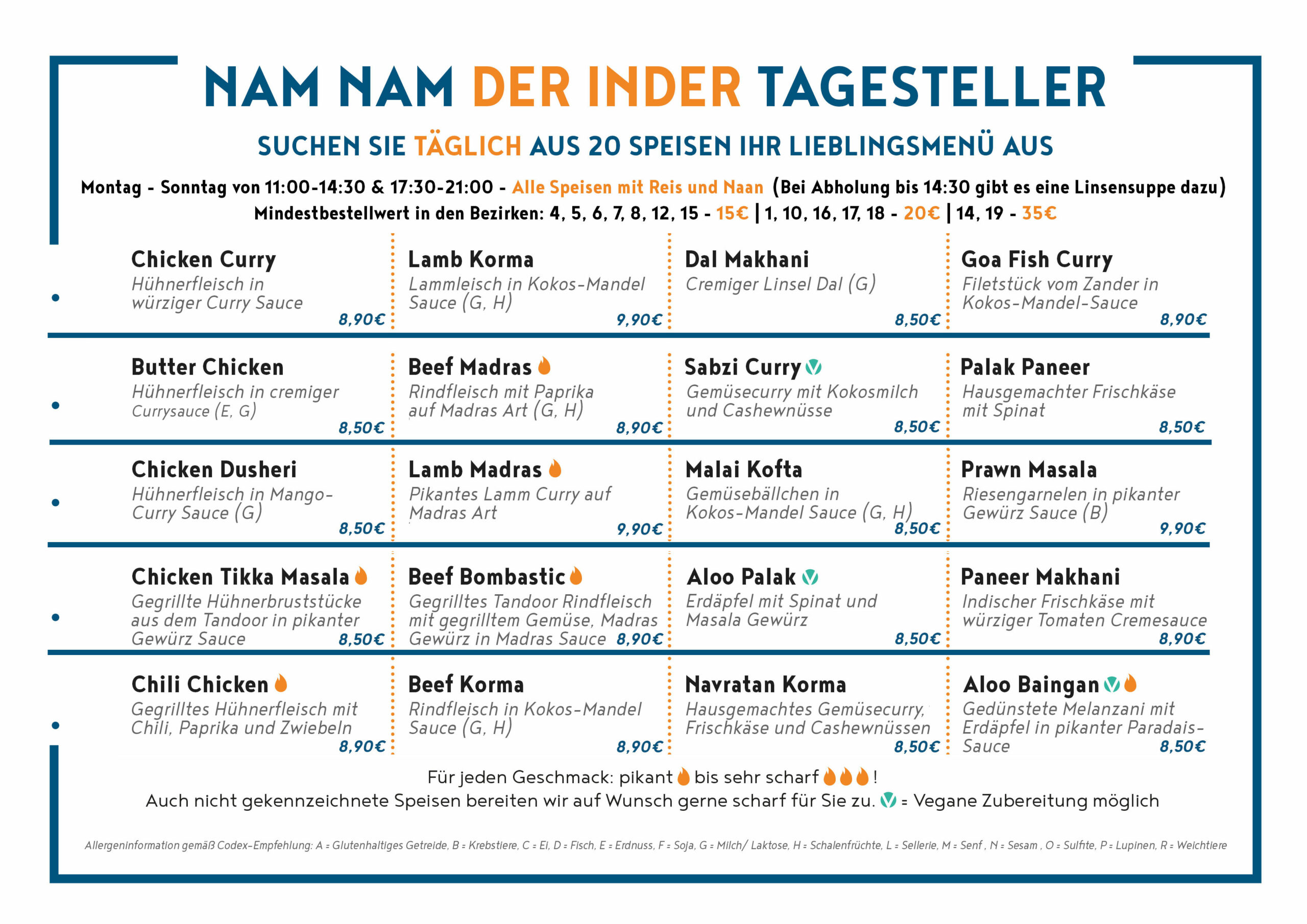 Indisches Info In Wien Nam Nam Modernes Indisches Essen